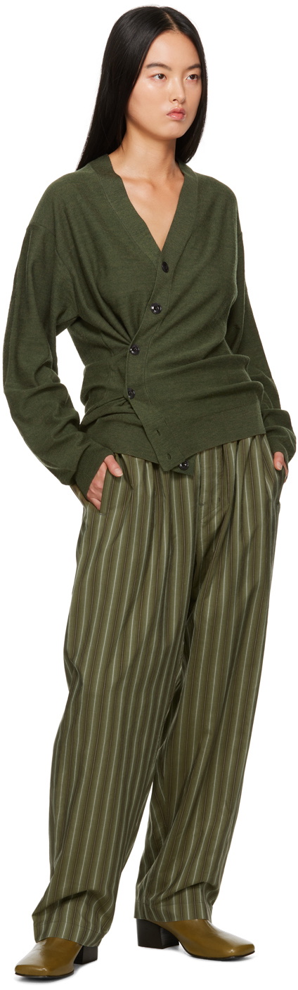 トップス LEMAIRE RELAXED TWISTED CARDIGAN Relaxed Twisted Cardigan in Hazelnut Brown