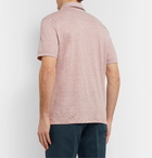 Ermenegildo Zegna - Slub Linen Polo Shirt - Pink