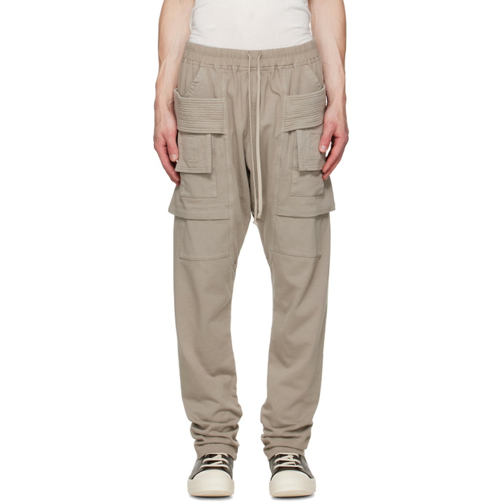 Photo: Rick Owens DRKSHDW Gray Tower Creatch Cargo Drawstring Pants