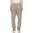 Rick Owens DRKSHDW Gray Tower Creatch Cargo Drawstring Pants