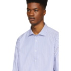 Ralph Lauren Purple Label Blue and White Striped Oxford Shirt
