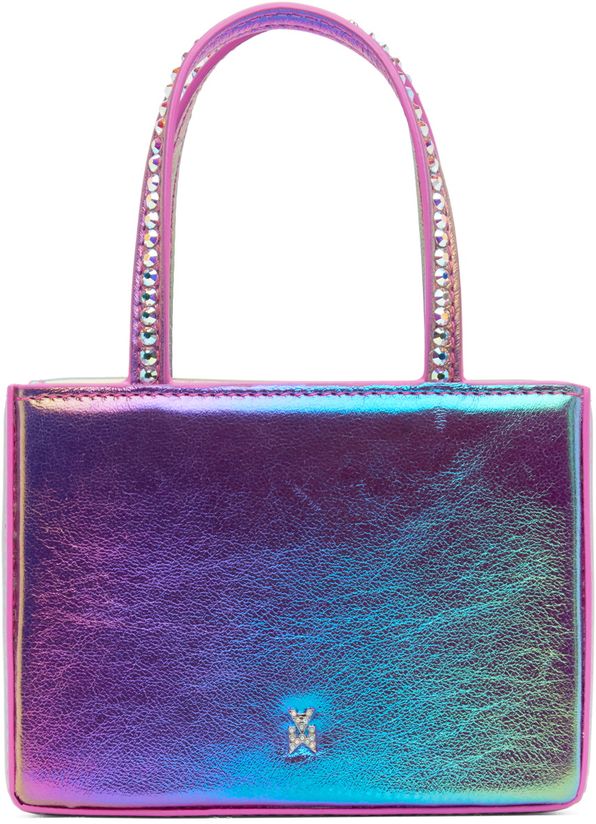 Amina Muaddi Purple Supermini Gilda Bag Amina Muaddi