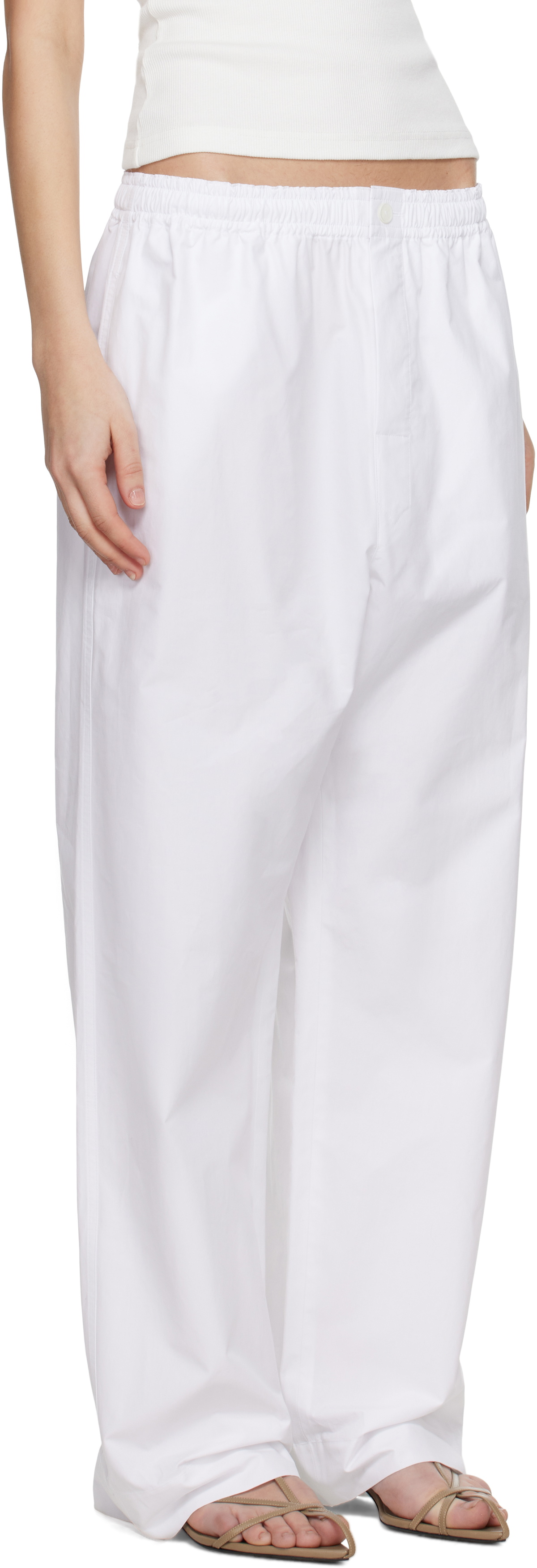 Carven White Pyjama Trousers
