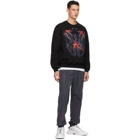 MCQ Black and Multicolor Relaxed Sweatshirt