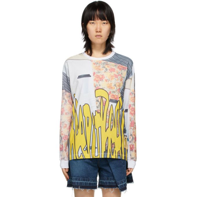 Perks and Mini Multicolor Oversized Go To Real Life Long Sleeve T-Shirt