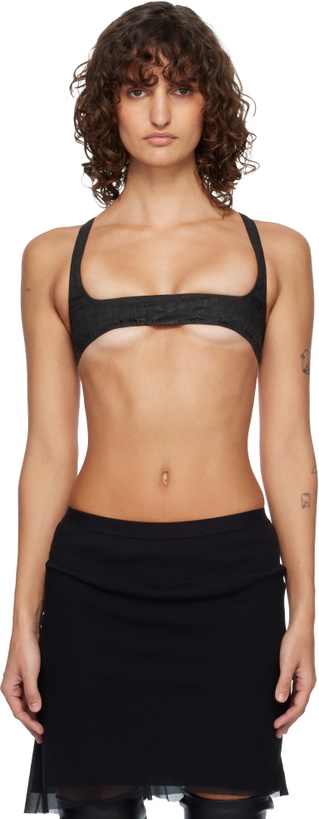 Photo: Rick Owens DRKSHDW Black Temple Horny Denim Top