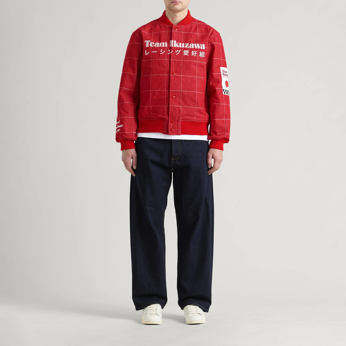 Team Ikuzawa Aikou-Gumi Denim Jacket in Red