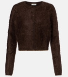Frame Teddy cropped cashmere cardigan