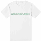 Calvin Klein Men's Institutional Logo Slim T-Shirt in Bright White