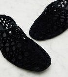 Alaïa Vienne suede ballet flats