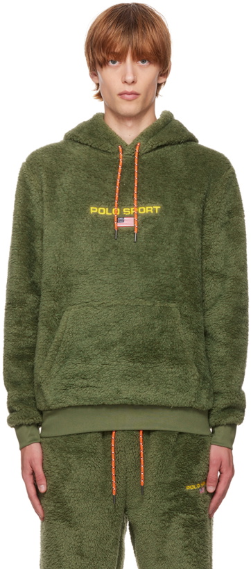 Photo: Polo Ralph Lauren Green Embroidered Hoodie