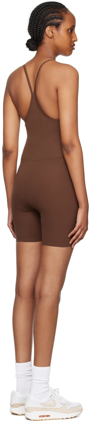 Girlfriend Collective Brown Barre Unitard