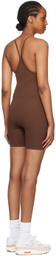 Girlfriend Collective Brown Barre Unitard