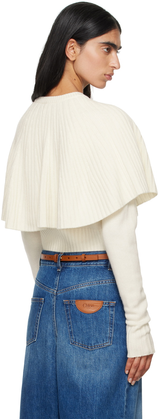 Chloé Off-White Cape Sweater Chloe
