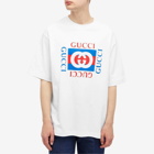 Gucci Men's Interlocking Box Logo T-Shirt in White