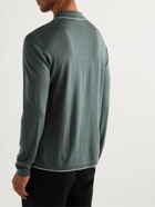 Mr P. - Slim-Fit Cashmere and Silk-Blend Polo Shirt - Green