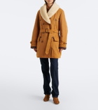 Polo Ralph Lauren Shearling-trimmed cotton coat