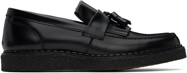 Photo: Fred Perry Black George Cox Edition Leather Tassel Loafers