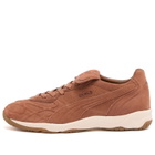 Puma King Indoor Clean Sneaker in Brown Mushroom