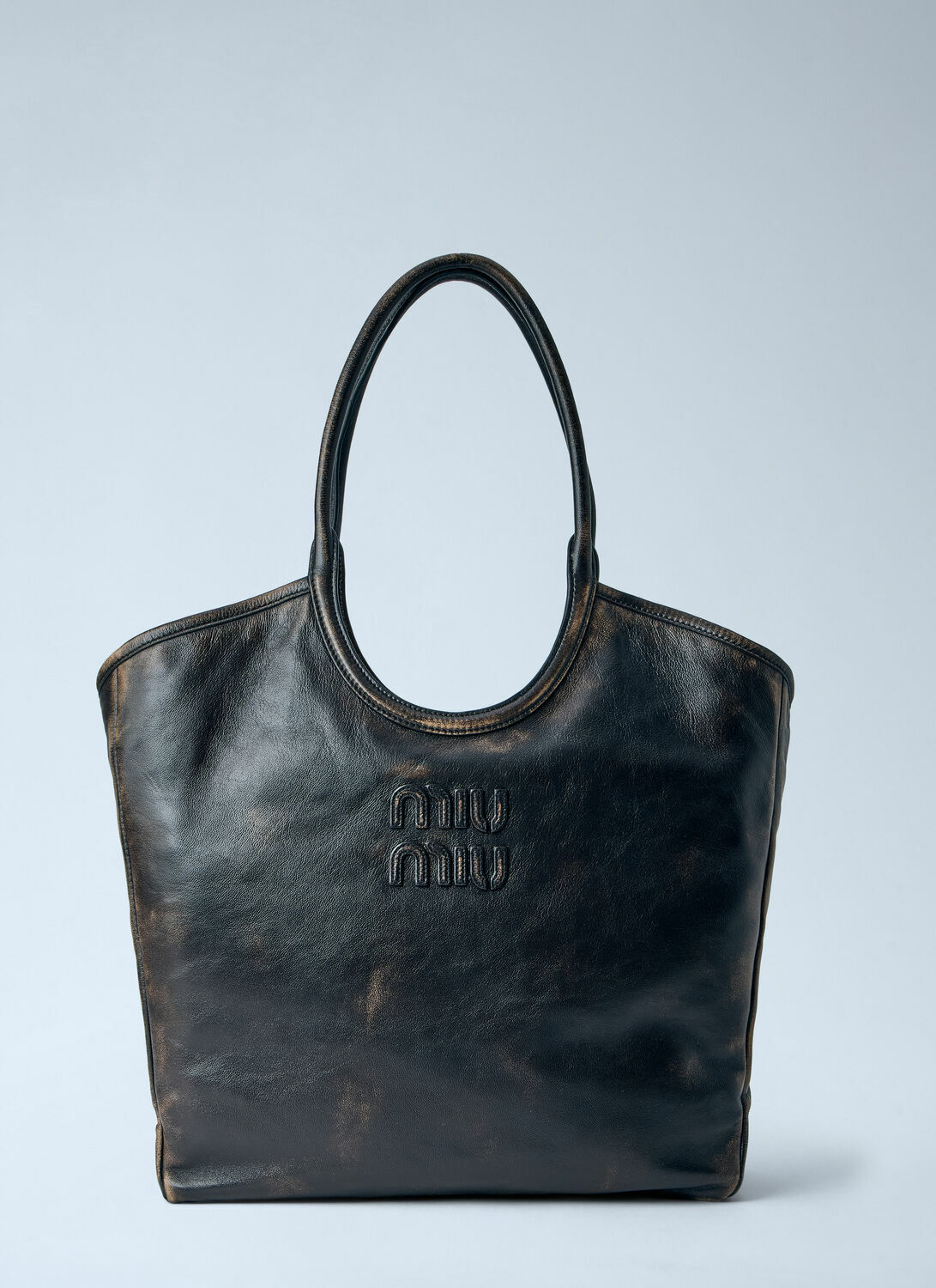 Miu Miu Ivy Leather Tote Bag