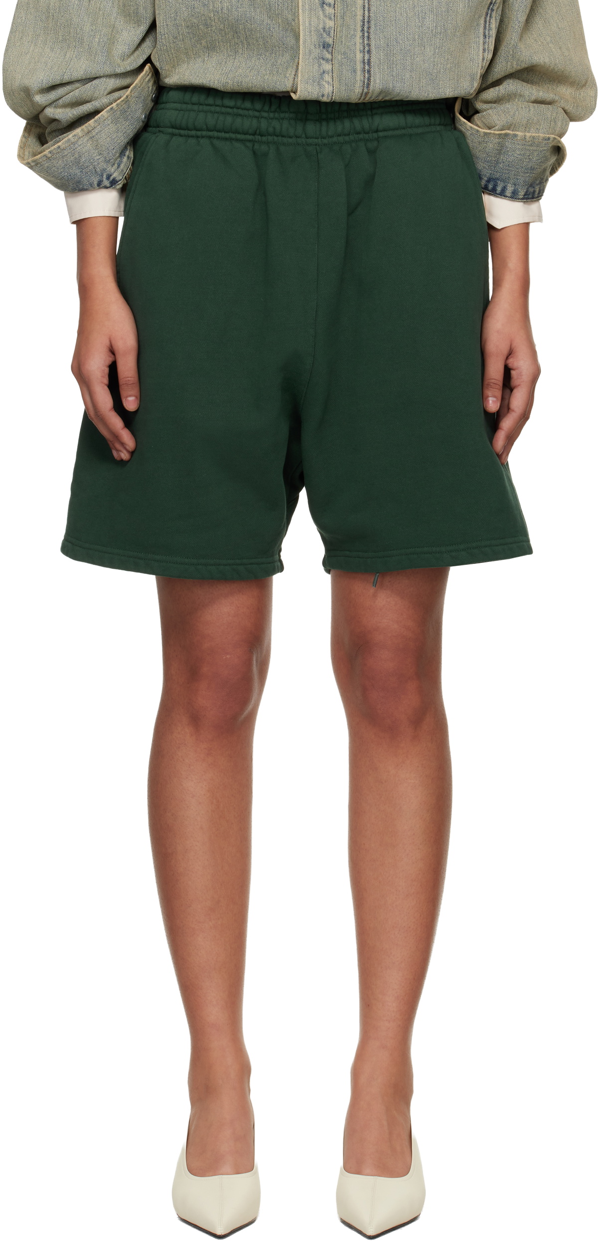 Entire Studios Green Standard Sweat Shorts