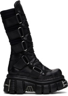 VETEMENTS Black New Rock Edition Tower Boots