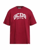Gcds Mens T-shirt Burgundy