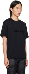 Helmut Lang Black Embroidered T-Shirt