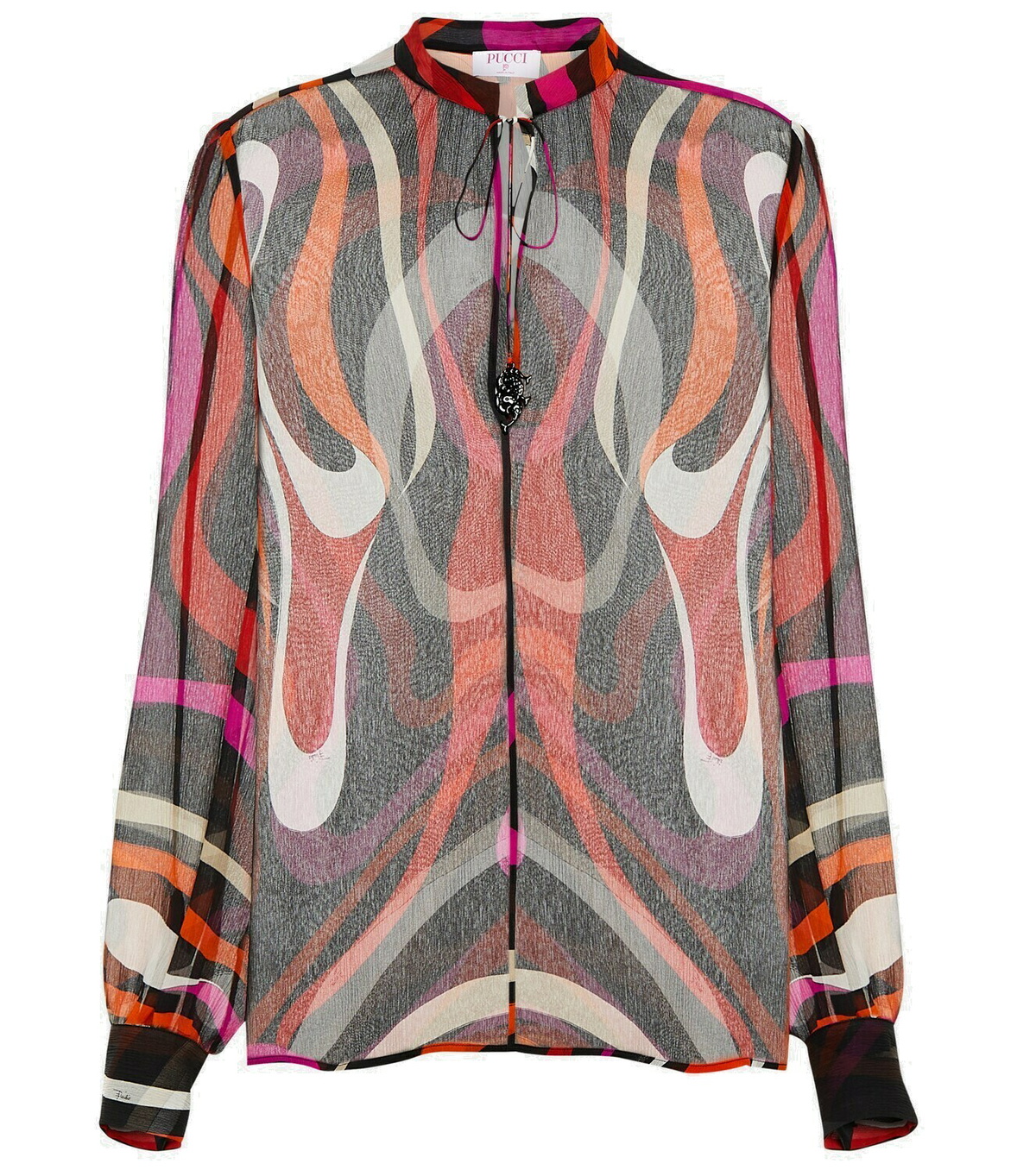 Pucci Printed chiffon blouse Emilio Pucci