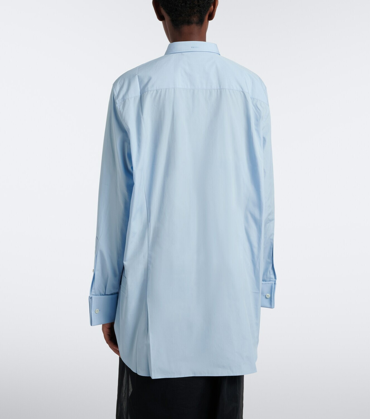 Prada Oversized cotton poplin shirt