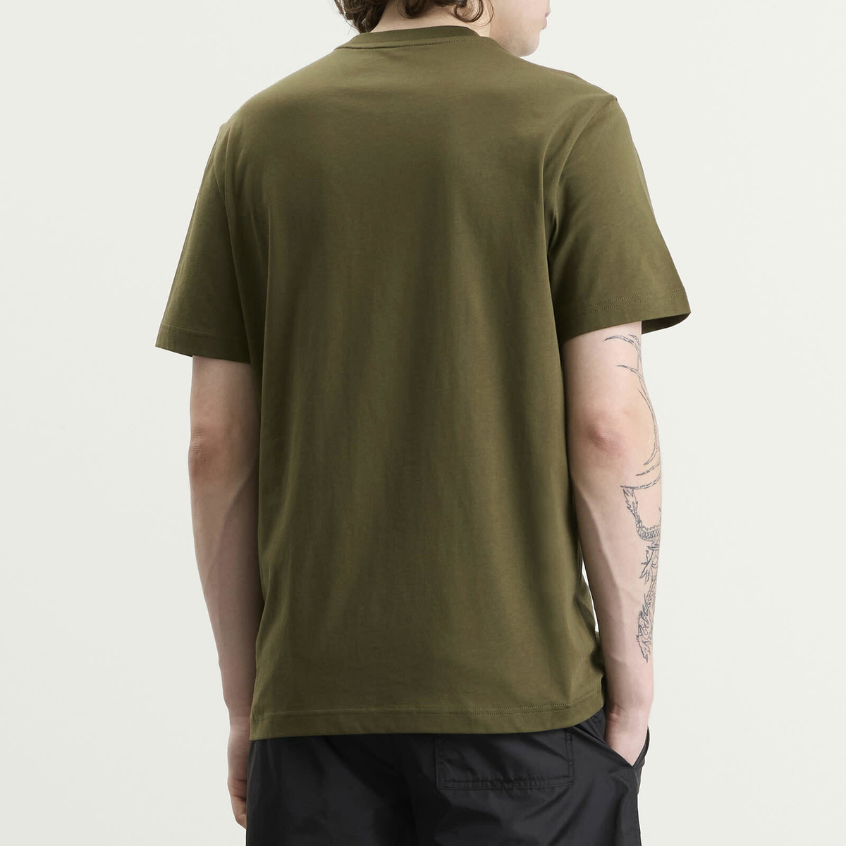 Moncler Men's Cotton Patch Logo T-Shirt in Green