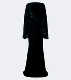 Taller Marmo Draped velvet gown