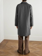 ATON - Padded Silk-Twill Jacket - Gray