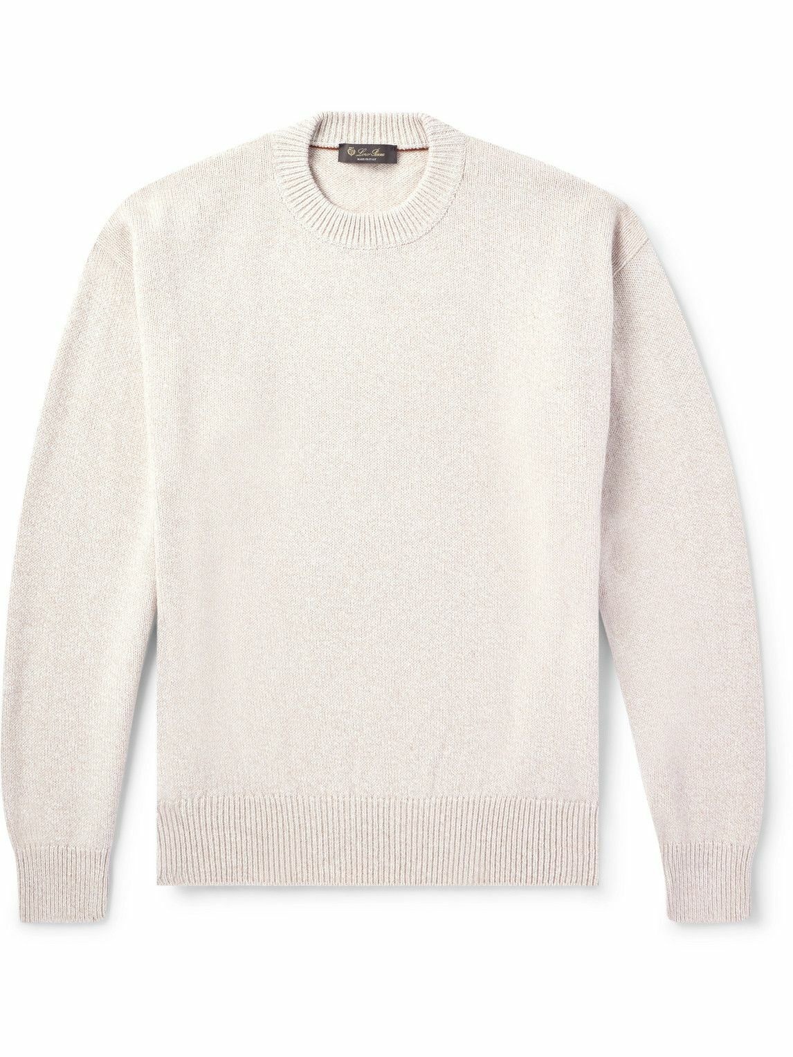 Photo: Loro Piana - Cotton and Cashmere-Blend Sweater - Neutrals