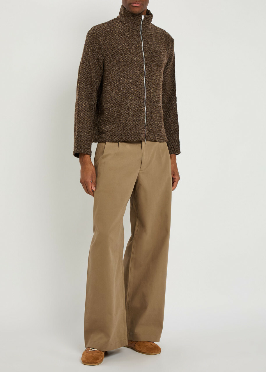 Our Legacy Bridge Wide-leg Chino Trousers Khaki