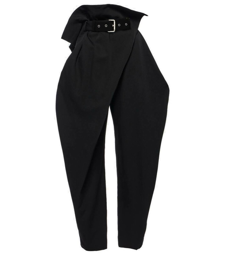 Photo: JW Anderson Draped high-rise wool tapered pants