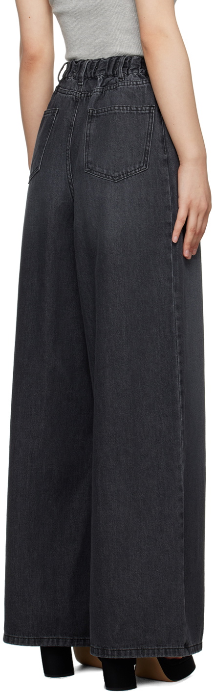 Sasha Wide Leg Jeans - Dark Grey – The Frankie Shop