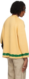 Bode Yellow Daisy Garland Sweater