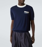 King & Tuckfield Knitted wool T-shirt