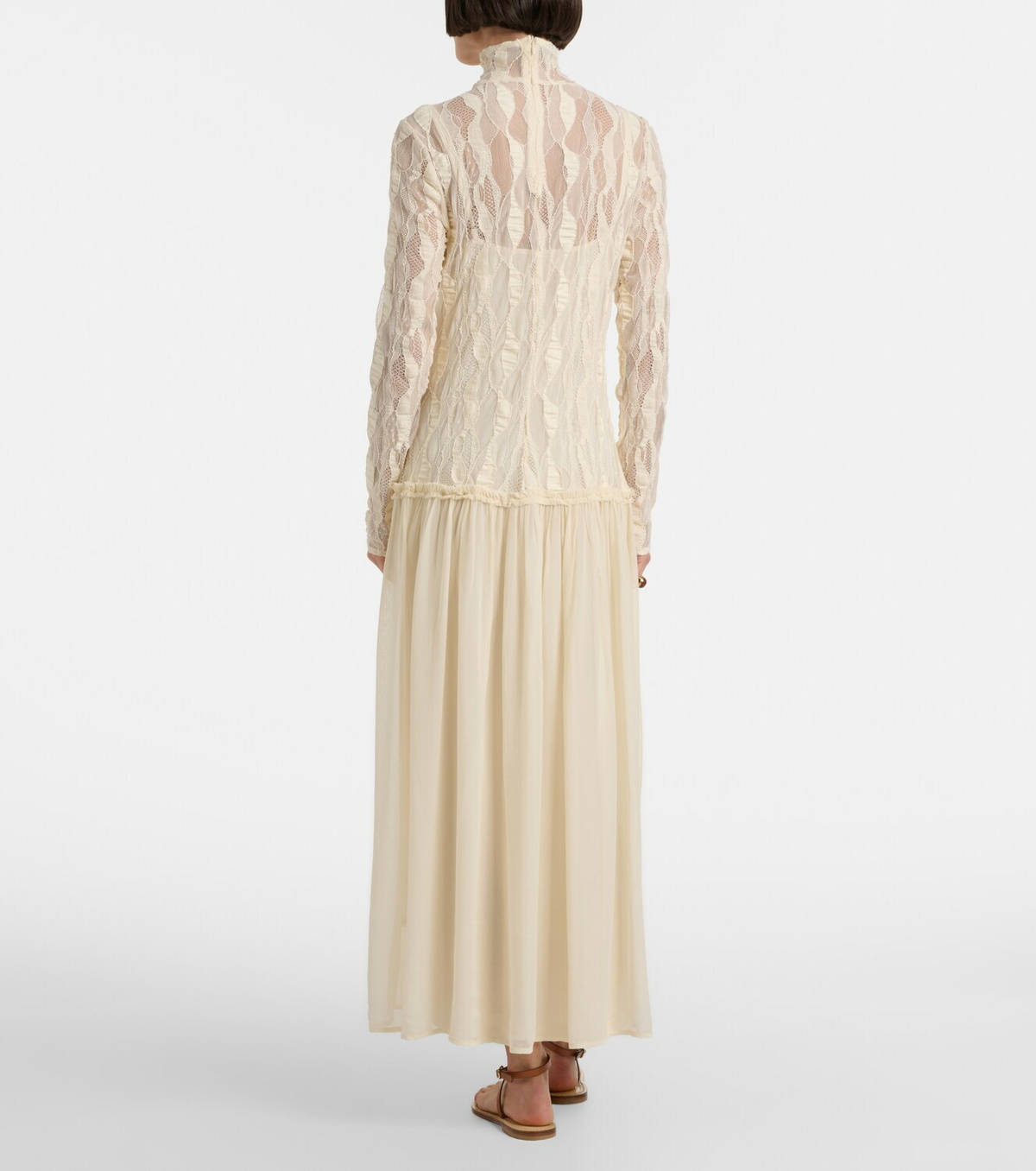 Ulla Johnson Sybil lace and chiffon maxi dress