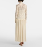 Ulla Johnson Sybil lace and chiffon maxi dress