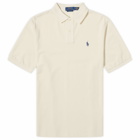 Polo Ralph Lauren Men's Tipped Custom Fit Polo Shirt in Herbal Milk
