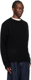 The Elder Statesman Black Simple Sweater