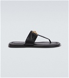 Versace - Medusa leather thong sandals