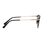 Dita Black and Gold Matte Union Glasses