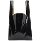 Maison Margiela Black Coated Shopper Tote