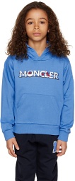 Moncler Enfant Kids Blue Embroidered Hoodie