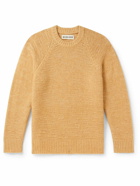Miles Leon - Cotton, Alpaca and Merino Wool-Blend Sweater - Orange