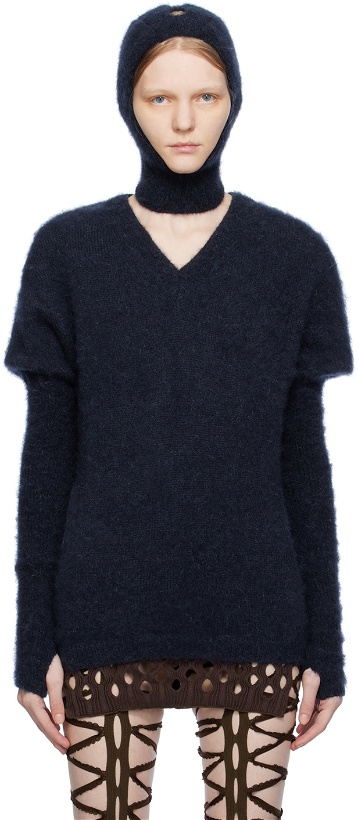 Photo: Sinéad O’Dwyer Navy School Sweater