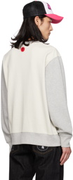 ICECREAM Off-White & Gray Collegiate Sweatshirt